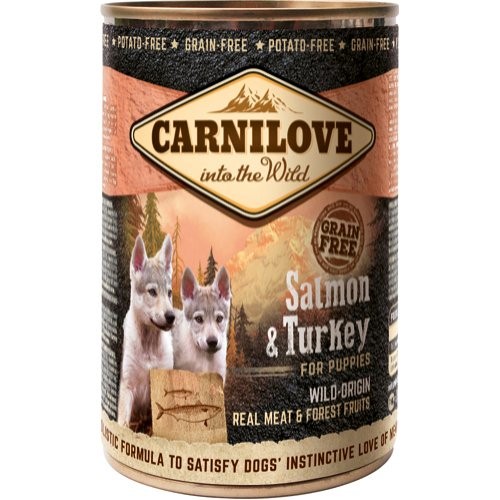 CARNILOVE CANNED SAL/TURK. PUP.400 G